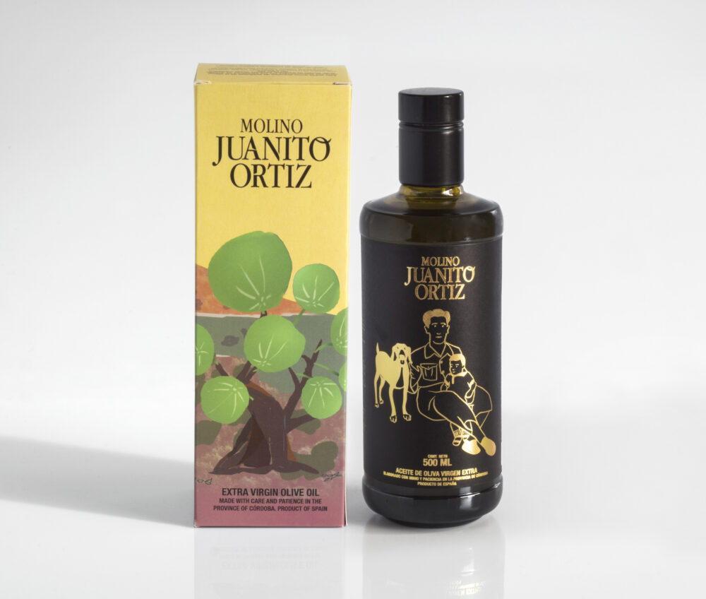 Botella 500 ml aceite de oliva virgen extra Molino Juanito Ortiz