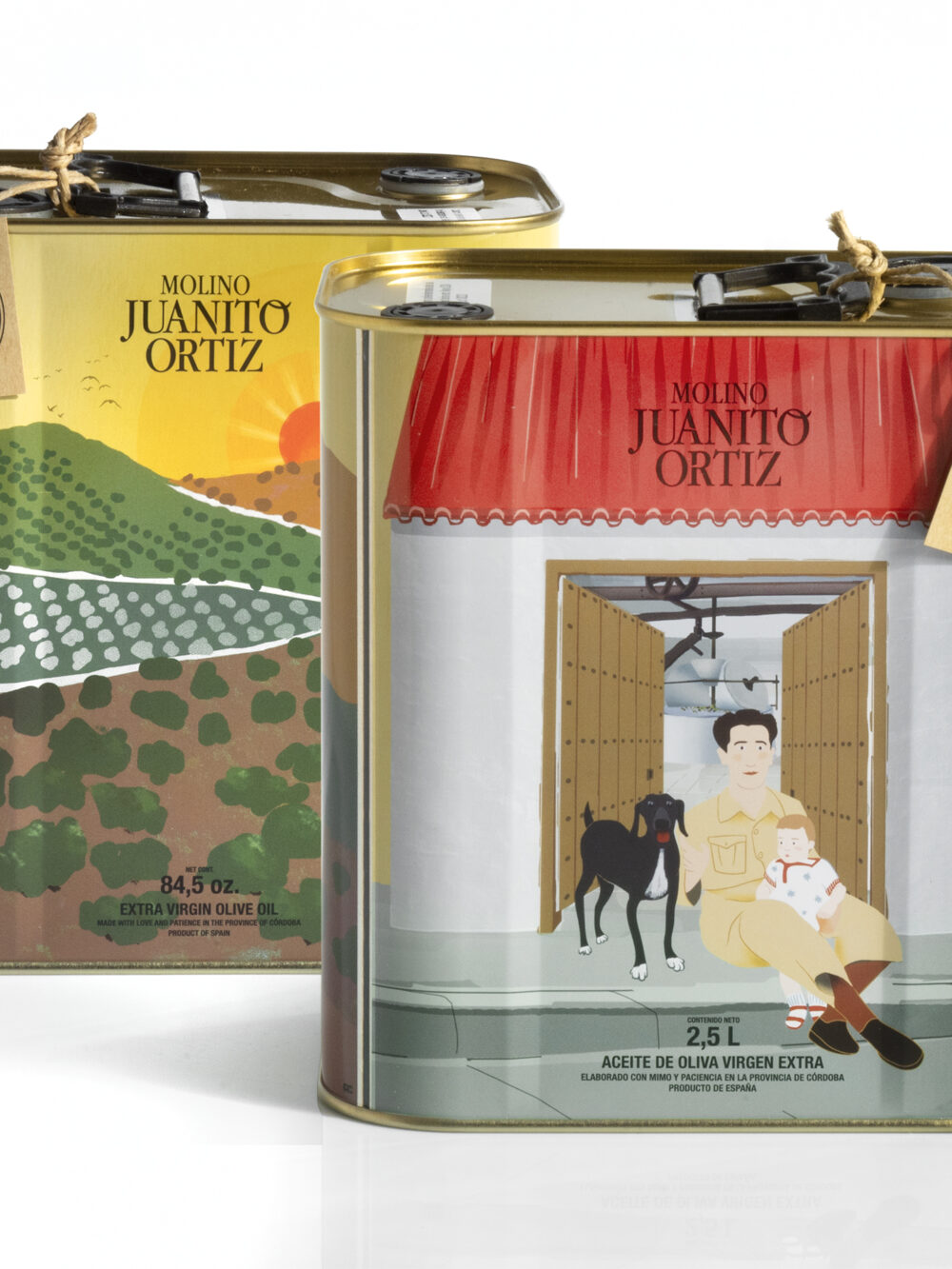 Caja 2 latas 2,5 litros AOVE de nueva cosecha Molino Juanito Ortiz